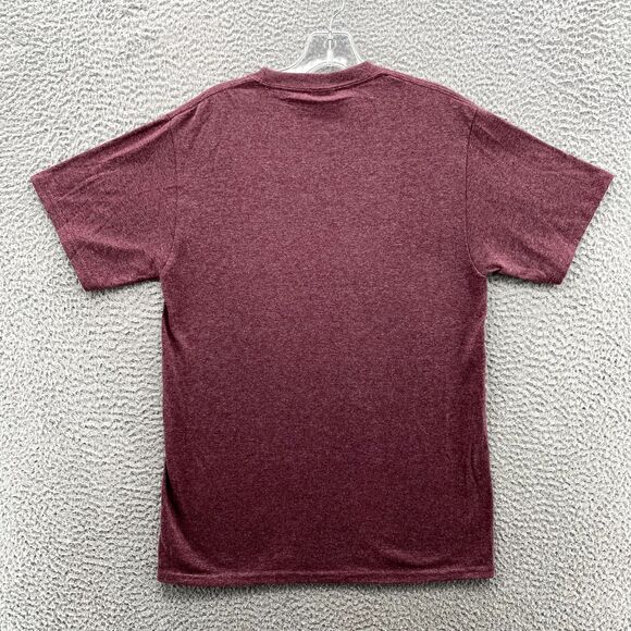 Port Company Simms T-Shirt Men Small Red Core Cotton Fishing Performance Outdoor - Picture 6 of 9